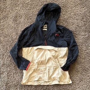 TNF Navy and Cream Hooded Jacket